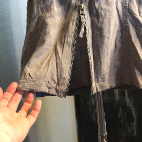 NWOT sleeveless tunic dress double zip Large chic - Picture 4 of 8